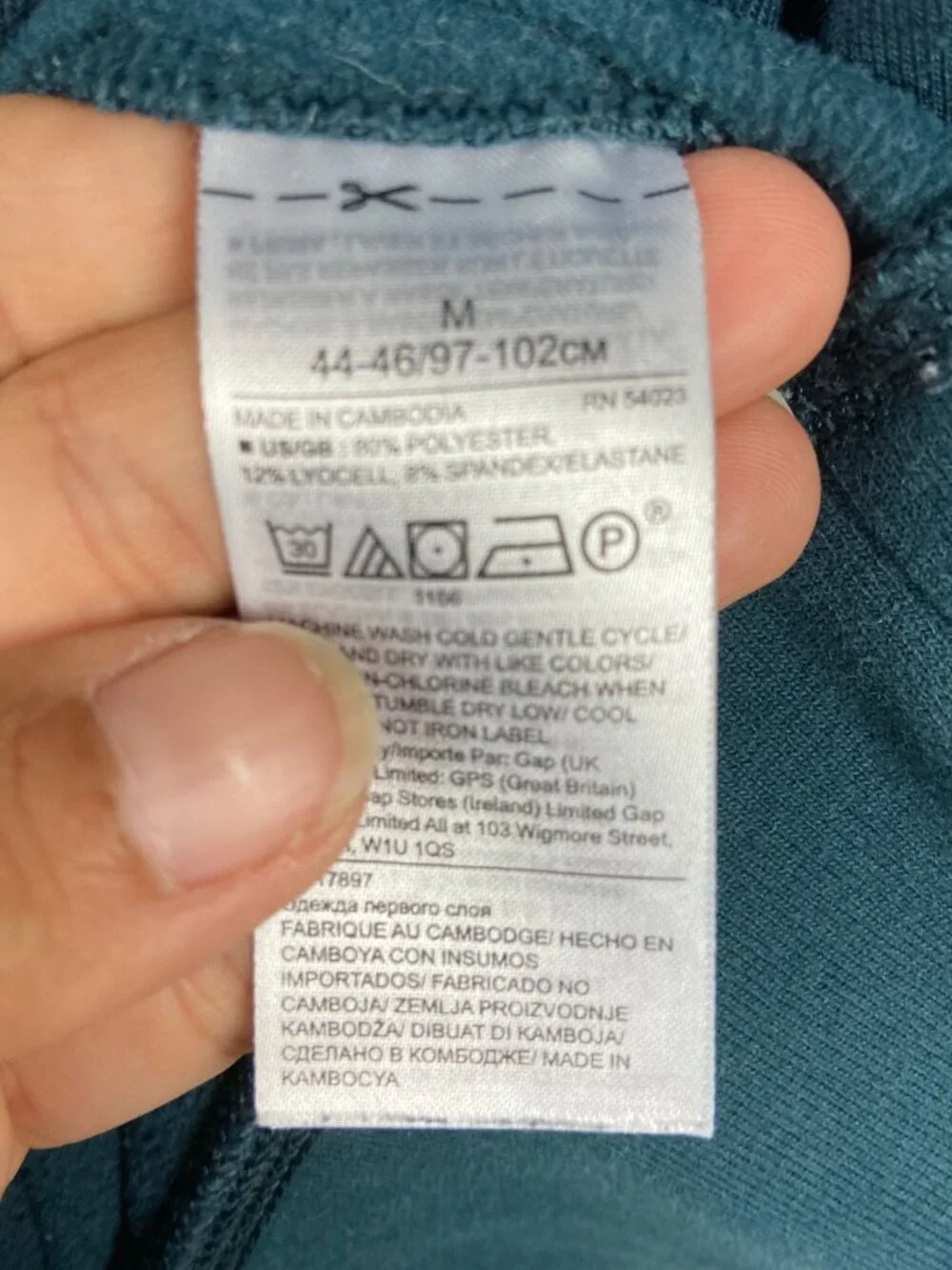 Banana Republic x Polartec Teal Blue Sweatshirt Size Medium Lightweight Outdoor